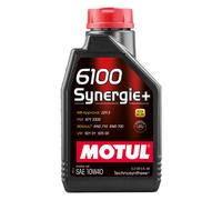 Motul 6100 SYNERGIE+ 10W40 1 Liter Auto Engine Oil 10W-40 Technosynthese 108646
