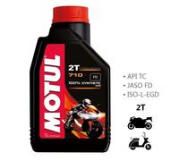 Motul 710 2T 100% Synthetic Engine Oil For Motorcycle/Scooter Antifume 1L