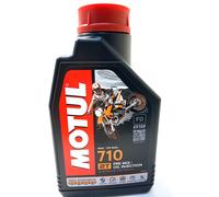 Motul 710 2T Fully Synthetic 2 Stroke Motorcycle Engine Oil Anti-Smoke - 1 Litre