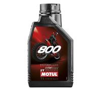Motul 800 2T Full-Synthetic Off-Road Racing Premix 2-Stroke Oil, 1 Liter, 104038