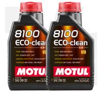 Motul 8100 Eco-Clean 0W-30 Car Engine Oil 20 Litre 20L (4 X 5L) + 5L SCREENWASH