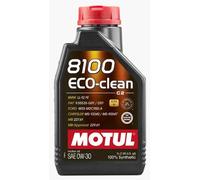 Motul 8100 Eco-Clean 0W-30 0W30 Fully Synthetic Car Engine Oil 1 Litre 1L