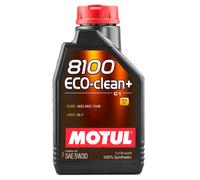 Motul 8100 Eco-Clean+ 5W30 1 Liter Auto Oil Lubricant 5W-30 Fully Synthetic