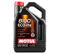 Motul 8100 Eco-Lite 0W20 5 Liter Auto Engine Lubricant Oil 0W-20 Fully Synthetic