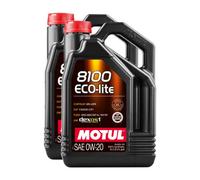 Motul 8100 Eco-Lite 0W20 Fully Synthetic Engine Oil Gm Dexos1 Gen3 2X5L