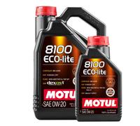 Motul 8100 Eco-Lite 0W20 Fully Synthetic Engine Oil Gm Dexos1 Gen3 6L