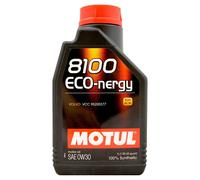 Motul 102793 | Motul 8100 ECO-nergy 100% Synthetic Fuel Economy Lubricant for Petrol & Diesel Vehicles | Car Engine Oil | SAE J 300, 0W-30 | 1 Litre