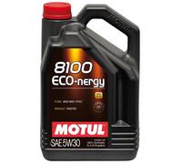Motul 8100 Eco-Nergy 5W30 Fully Synthetic Engine Oil - 5 Litres