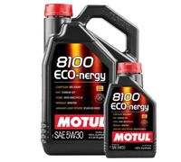 Motul 8100 Eco-Nergy 5W30 Fully Synthetic Engine Oil Acea A5/b5 Api Sp Rn0700 6L