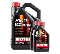 Motul 8100 Eco-Nergy 5W30 Fully Synthetic Engine Oil Acea A5/b5 Api Sp Rn0700 7L
