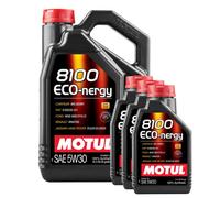 Motul 8100 Eco-Nergy 5W30 Fully Synthetic Engine Oil Acea A5/b5 Api Sp Rn0700 8L