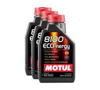 Motul 8100 Eco-Nergy 5W30 Fully Synthetic Engine Oil Acea A5/b5 Rn0700 3X1L