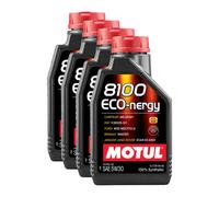 Motul 8100 Eco-Nergy 5W30 Fully Synthetic Engine Oil Acea A5/b5 Rn0700 4X1L