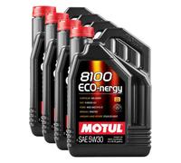 Motul 8100 Eco-Nergy 5W30 Fully Synthetic Engine Oil Acea A5/b5 Rn0700 4X5L