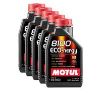 Motul 8100 Eco-Nergy 5W30 Fully Synthetic Engine Oil Acea A5/b5 Rn0700 5X1L