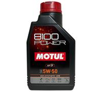 MOTUL 8100 POWER 5W-50 Ester Engine Oil 100% Synthetic API SP Ford Spec 5W50 1 L