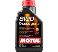 Motul 8100 X-Cess Gen2 5W-40 Fully Synthetic Engine Oil 1 Litre 1L ACEA A3/B4