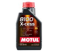 Motul 8100 X-CESS 5W40 1 Liter Auto Engine Oil 5W-40 Fully Synthetic 102784
