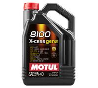Motul 8100 X-CESS GEN2 5W-40 5w40 Fully Synthetic Auto Engine Oil - 5L