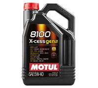 Motul 8100 X-CESS GEN2 5W-40 5L Auto Engine Oil 5W-40 Fully Synthetic 109776
