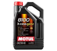 Motul 8100 X-CESS GEN2 5W-40 5L Engine Oil 5W-40 Fully Synthetic 109774