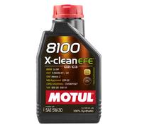 Motul 8100 X-CLEAN EFE 5W30 1 Liter Auto 5W-30 Fully Synthetic 109470