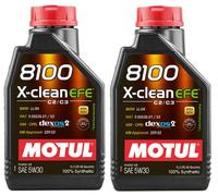 MOTUL 8100 X CLEAN EFE 5W-30 SYNTHETIC MOTOR OIL C2-C3 5L