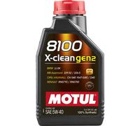 1 L Motul 8100 X-Clean Gen2 5W40 Engine Oil 100% Synthetic ACEA C3 API SP CF