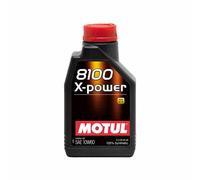 Motul 8100 X-Power 10W-60 High-Performance Engine Oil 100% Synthetic - 1 Litre