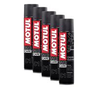 Motul C1 Chain Cleaner Spray Motorcycle Cleaner Degreaser Spray 5X400Ml