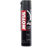 MOTUL MC CARE C2+ CHAIN LUBE ROAD, white, synthetic chain spray with PTFE additives, 400ML, white, size 0-5l