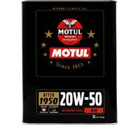 1 x 2 Litre - Motul 20W50 Mineral Classic Engine Oil (4T Engines 1950-1970)