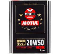 Motul Classic 20W50 2 Liter Auto Engine Lubricant Engine Oil 20W-50 Mineral
