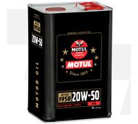Motul Classic 20W-50 20W50 Mid Detergent Mineral Car Engine Oil - 5 Litres 5L