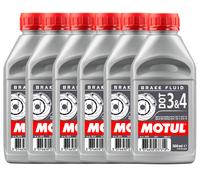 Motul DOT 3 & 4 Fully Synthetic Brake & Clutch Fluid 3 Litre 3L (6 X 500ML)