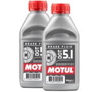 MOTUL DOT 5.1 Fully Synthetic 500ml Brake Fluid Premium Quality 100950 2x