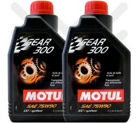 Motul Gear 300 75W-90 Synthetic Racing Transmission Oil 2 Litre 2L (1L X 2L)