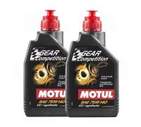 MOTUL Gear Competition 75W140 LSD 1L 100% Synthetic Transmission Oil 105779 2x