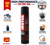 Motul MC Care A2 Air Filter Oil Lubricant for Motorcycles - 400ml Aerosol Spray