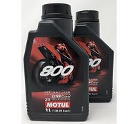 Motul Motorcycle Oil 2T - 104041 800 2T Factory Line Road Racing, 2 Litre (2 x 1 Lt)