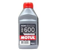 Motul Racing Brake Fluid 600 Dot 4, 500 ml (Synthetic, Steel, 0.53 kg, Lower than DOT3 and DOT 5.1 viscosity at -40 °C)