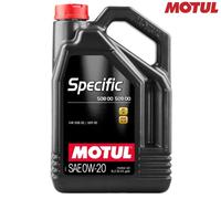 Motul Specific 508 00 509 00 0W-20 5l Engine oil 107384 VOLKSWAGEN: Arteon Shooting Brake, Polo VI, Tiguan II, AUDI: Q2, A4 B9 Avant, SKODA: Kamiq