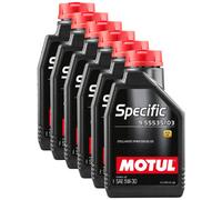 Motul Specific 9.55535/03 5W-30 Fully Synthetic Engine Oil Psa B71 2297 6X1L