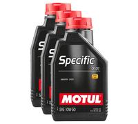 Motul Specific Abarth 0101 10W50 Fully Synthetic Engine Oil Acea C3 Api Sn 3X1L