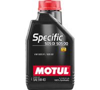 Motul 101573 | Motul Specific 505 01 502 00 100% Synthetic Diesel Engine Oil | Fully Synthetic | Viscosity SAE J 300, 5W-40 | 1 Litre