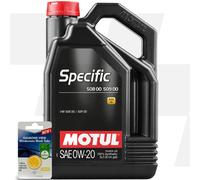 Motul Specific 508 00 509 00 0W-20 1l Engine oil 107385 AUDI: A6 C7 Saloon, A3 Sportback, A4 B9 Avant, VOLKSWAGEN: Polo VI, Golf 7, Polo V Hatchback