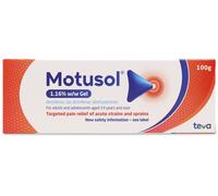 Teva Gel Motusol 1.16% w/w - Pain relief for joints & muscles in acute strains & sprains - 100 g