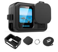 MotuTech Case for Gopro Hero 13 Black Protective Cover Accessory Kit for Hero13 Black Case Lens Hood Cover Strap (Black)