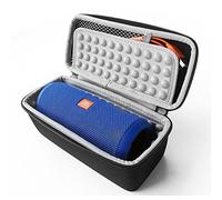 MotuTech Portable Hard Case for JBL Flip 6 5 4 3 2 1 Bluetooth Speaker Hard Case Anti-Scratch Anti-Collision Protection with Strap (Inner Grey)