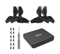 MotuTech Propellers for DJI Neo 2016S Additional Propellers Propellers with Screws Tools (Black-2 Pairs + Case)